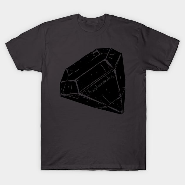 Chris Hernandez Artist - Diamond (in black) T-Shirt by HRNDZ